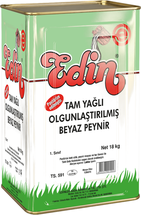 Edin Tam Yağlı Olgunlaştırılmış Naturel Beyaz Peynir